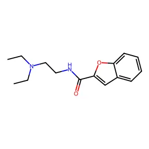 2-Benzofurancarboxamide, N-(2-(diethylamino)ethyl)- structure