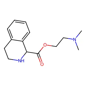 2-(Dimethylamino)ethyl 1,2,3,4-tetrahydroisoquinoline-1-carboxylate structure