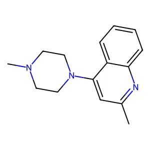 2-Methyl-4-(4-methylpiperazin-1-yl)quinoline structure