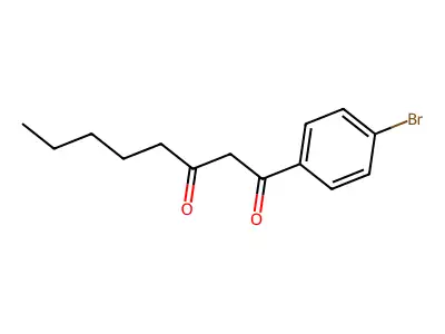 1-(4-Bromophenyl)-1,3-octanedione structure