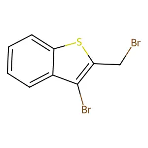 3-Bromo-2-(bromomethyl)-1-benzothiophene structure
