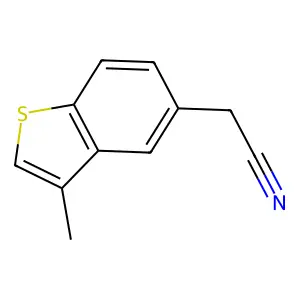 2-(3-甲基-1-苯并噻吩-5-基)乙腈 structure