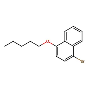 1-Bromo-4-(pentyloxy)naphthalene structure
