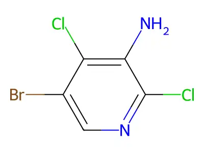 5-溴-2,4-二氯吡啶-3-胺 structure