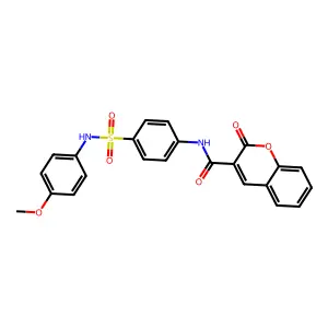 N-{4-[(4-methoxyanilino)sulfonyl]phenyl}-2-oxo-2H-chromene-3-carboxamide structure