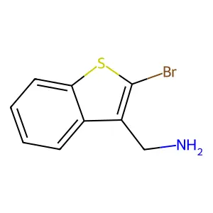 (2-溴-1-苯并噻吩-3-基)甲胺 structure