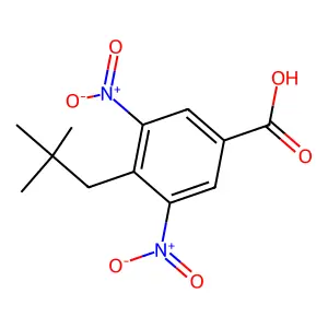 3,5-Bisnitro-4-neopentylbenzoic acid structure