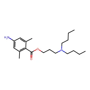 3-(Dibutylamino)propyl 4-amino-2,6-dimethylbenzoate structure
