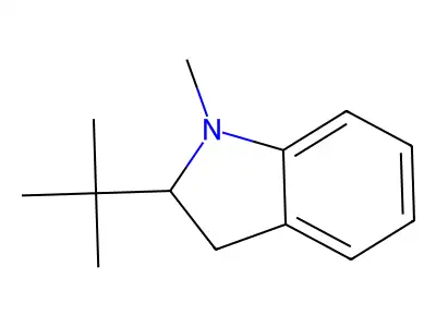 2-Tert-butyl-1-methylindoline structure