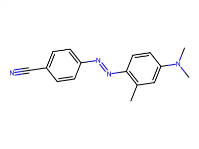 4-{[4-(Dimethylamino)-2-methylphenyl]diazenyl}benzonitrile structure