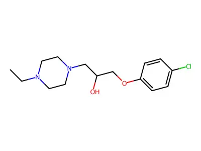 1-(4-Chlorophenoxy)-3-(4-ethylpiperazin-1-yl)propan-2-ol structure