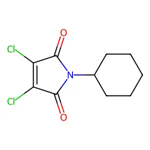 1H-Pyrrole-2,5-dione, 3,4-dichloro-1-cyclohexyl- structure