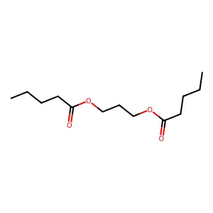 Propane-1,3-diyl dipentanoate structure
