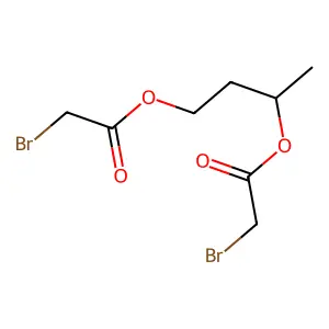 3-(2-Bromoacetyl)oxybutyl 2-bromoacetate structure