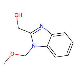 (1-(Methoxymethyl)-1H-benzo[d]imidazol-2-yl)methanol structure
