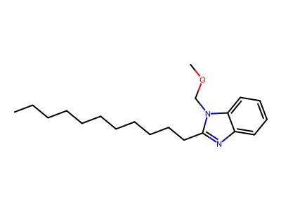 1-(Methoxymethyl)-2-undecylbenzimidazole structure