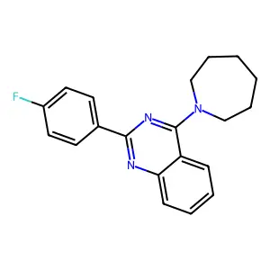 4-(Azepan-1-yl)-2-(4-fluorophenyl)quinazoline structure