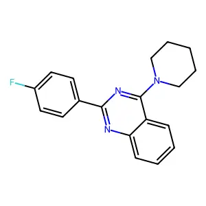 2-(4-Fluorophenyl)-4-(piperidin-1-yl)quinazoline structure