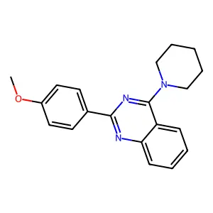 2-(4-Methoxyphenyl)-4-(piperidin-1-yl)quinazoline structure