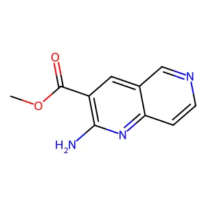 Methyl 2-amino-1,6-naphthyridine-3-carboxylate structure