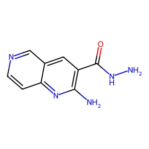 2-氨基-1,6-萘啶-3-甲酰肼 structure