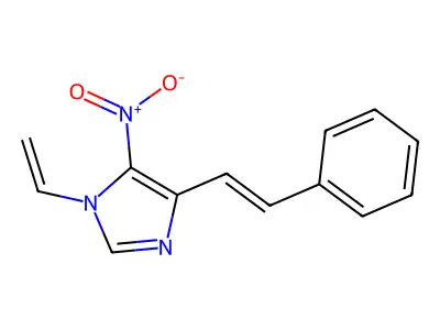 1-Ethenyl-5-nitro-4-(2-phenylethenyl)imidazole structure
