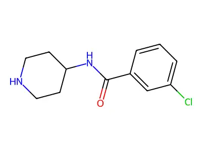 3-Chloro-N-piperidin-4-yl-benzamide structure