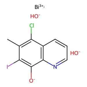 C10H8BiClINO3 structure