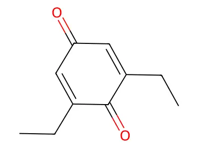 2,5-Cyclohexadiene-1,4-dione, 2,6-diethyl- structure