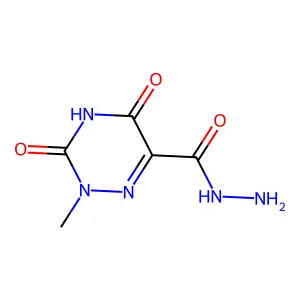 2-Methyl-3,5-dioxo-2,3,4,5-tetrahydro-1,2,4-triazine-6-carbohydrazide structure