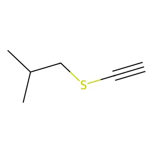 Propane, 1-ethynylthio)-2-methyl structure