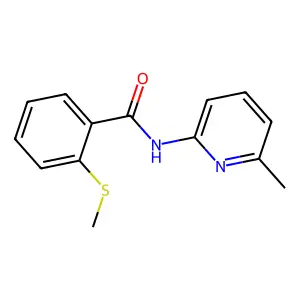 N-(6-Methylpyridin-2-yl)-2-(methylsulfanyl)benzamide structure