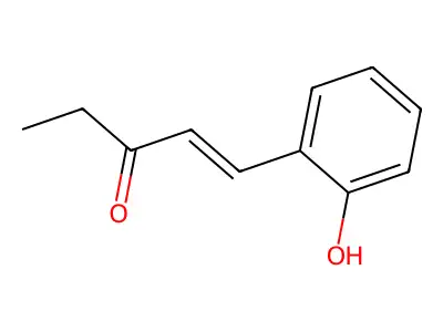 1-(2-Hydroxyphenyl)pent-1-en-3-one structure