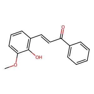 3-(2-Hydroxy-3-methoxyphenyl)-1-phenylprop-2-en-1-one structure