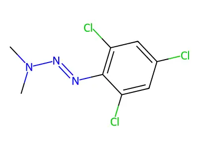 1-(2,4,6-Trichlorophenyl)-3,3-dimethyltriazene structure