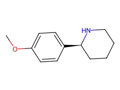 2-(4-Methoxyphenyl)piperidine structure