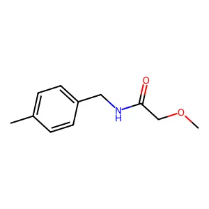 2-methoxy-N-[(4-methylphenyl)methyl]acetamide structure
