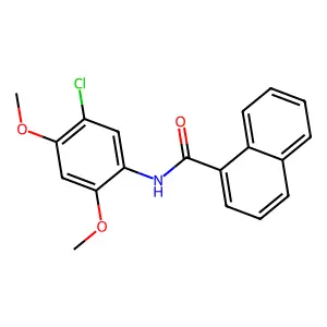N-(5-chloro-2,4-dimethoxyphenyl)-1-naphthamide structure