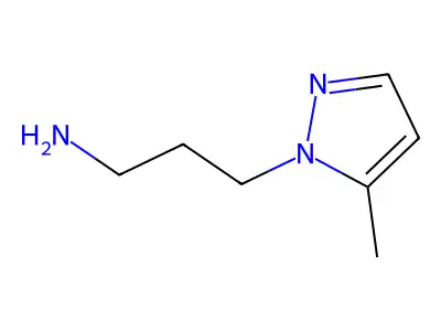 3-(5-methyl-1H-pyrazol-1-yl)propan-1-amine structure