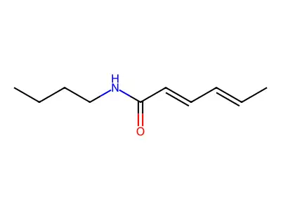 N-丁基己-2,4-二烯酰胺 structure