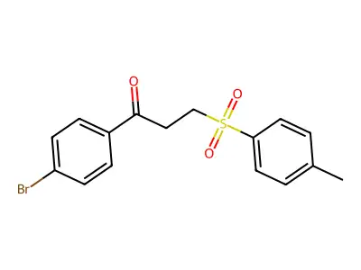 1-(4-Bromophenyl)-3-((4-methylphenyl)sulfonyl)-1-propanone structure