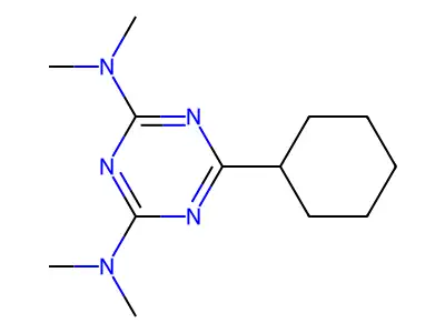 1,3,5-Triazine-2,4-diamine, 6-cyclohexyl-N,N,N',N'-tetramethyl- structure