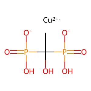 铜依替膦酸络合物 structure
