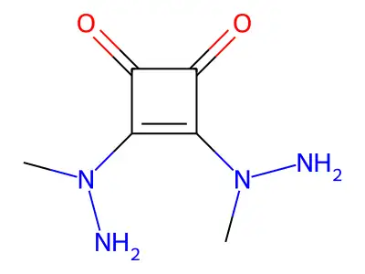 3,4-Bis(1-methylhydrazino)cyclobut-3-ene-1,2-dione structure