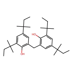 2,2'-Methylenebis[4,6-bis(1,1-dimethylpropyl)phenol] structure