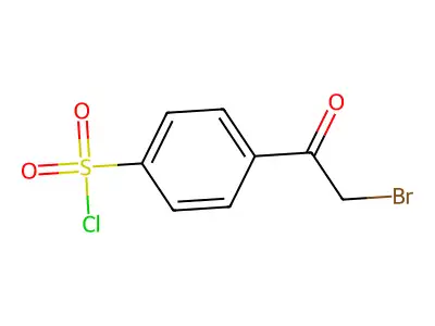 4-(2-bromoacetyl)benzenesulfonyl Chloride structure