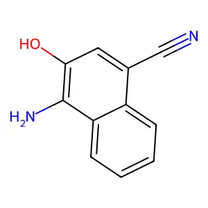 4-氨基-3-羟基-1-萘甲腈 structure