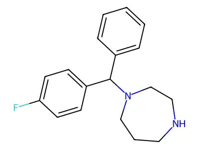1-[(4-Fluorophenyl)(phenyl)methyl]-1,4-diazepane structure