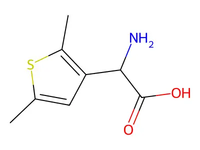 2-amino-2-(2,5-dimethylthiophen-3-yl)acetic Acid structure