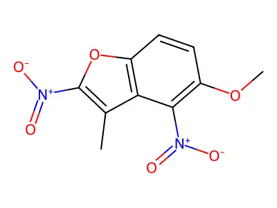 5-Methoxy-3-methyl-2,4-dinitro-1-benzofuran structure